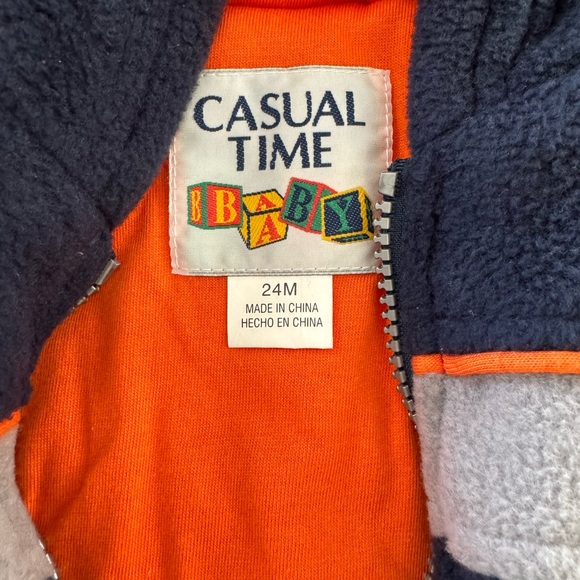 NWT Baby Insulated Hooded Fleece Jacket by Casual Time - Picture 3 of 5